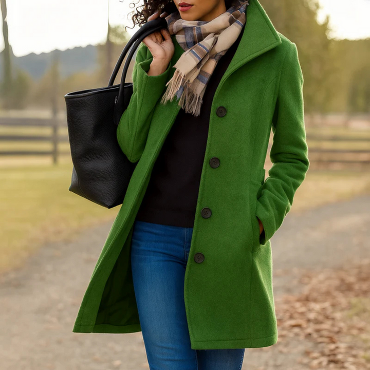Women's Classic Button-Up Coat