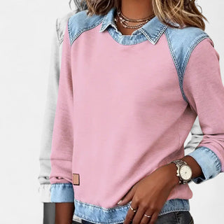 Women's Layered Collar Sweater