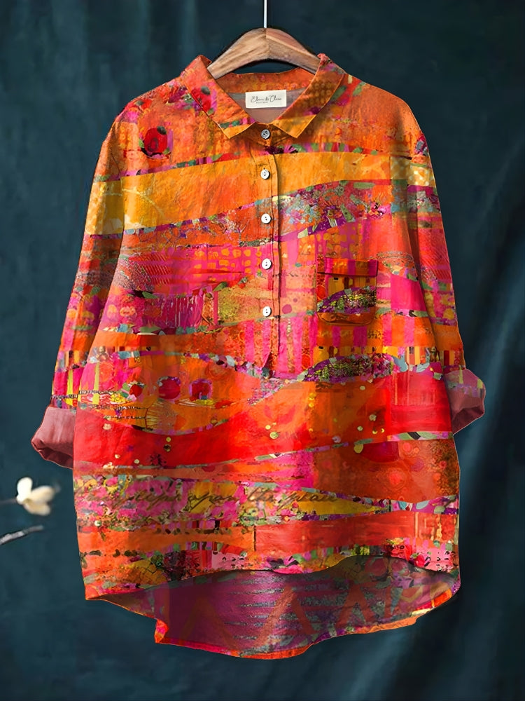 Ariana | Bold Abstract Print Shirt