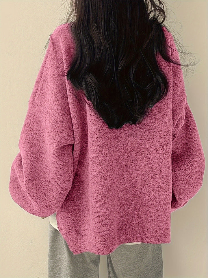 Women's Balloon Sleeve Crew Sweater