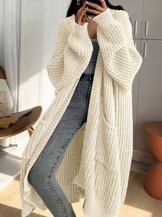 Women's Longline Duster Cardigan with Pockets