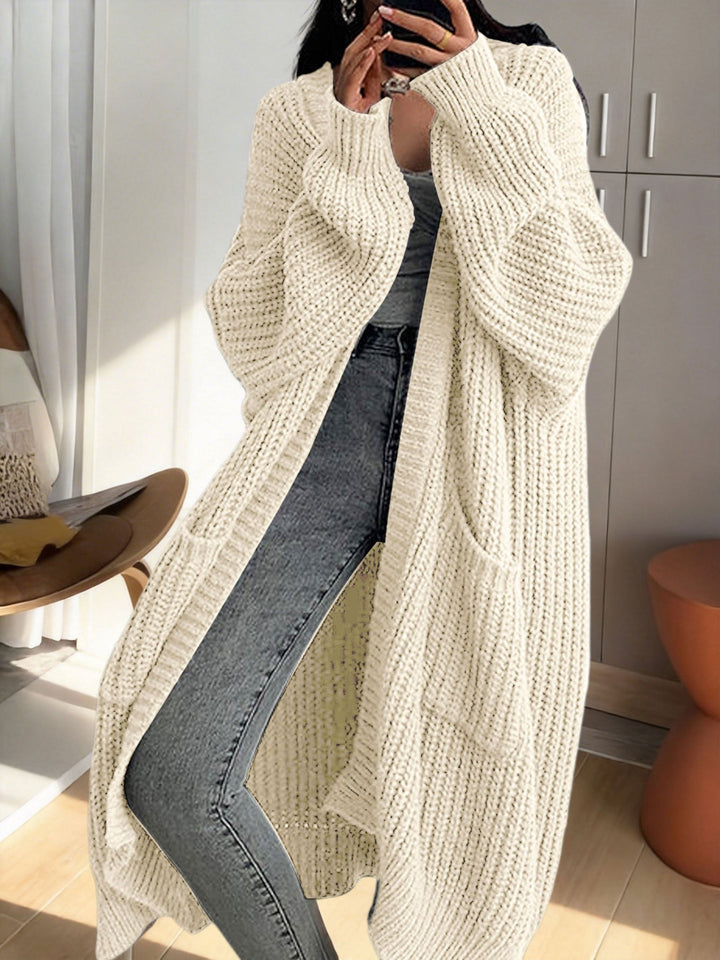 Women's Longline Duster Cardigan with Pockets