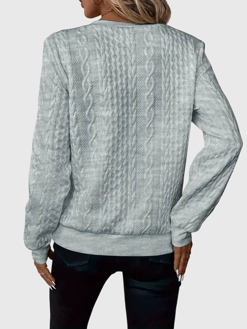 Women's Cable Knit Quarter-Zip Sweater