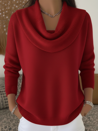Women's Cowl Collar Knit Sweater