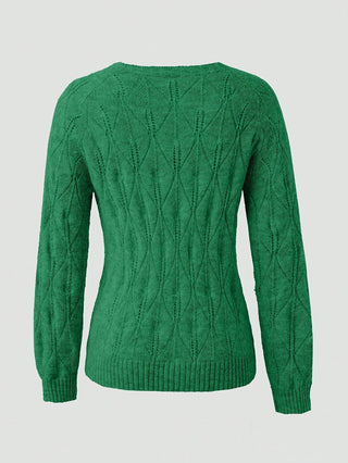 Women's Faux Mink Pearl-Effect Button Cardigan