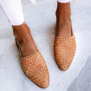 Women's Woven Slingback Loafers
