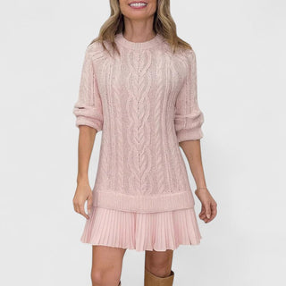 Women's Cable Knit Sweater Dress