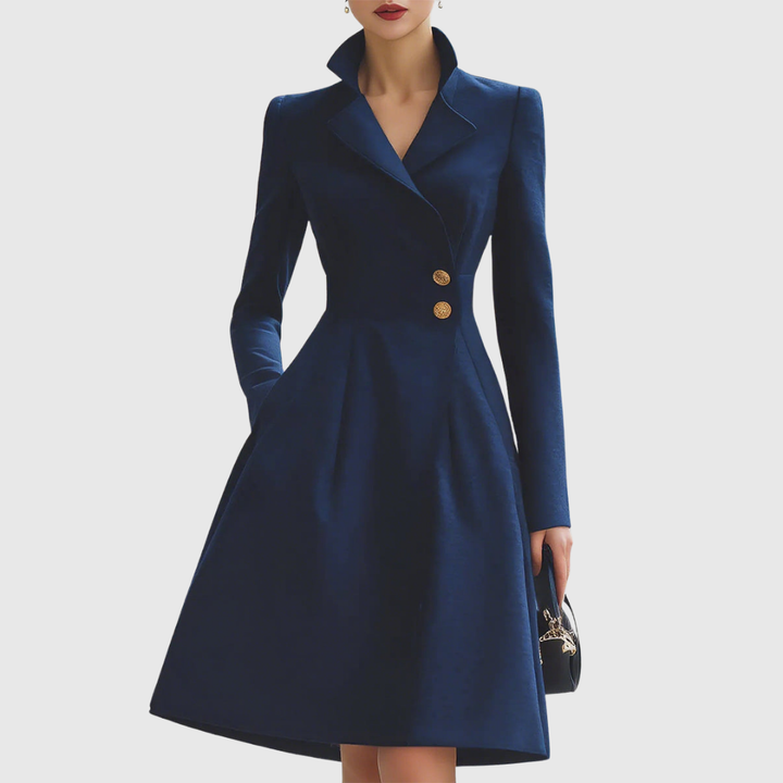 Women's Tailored Belted Coat Dress