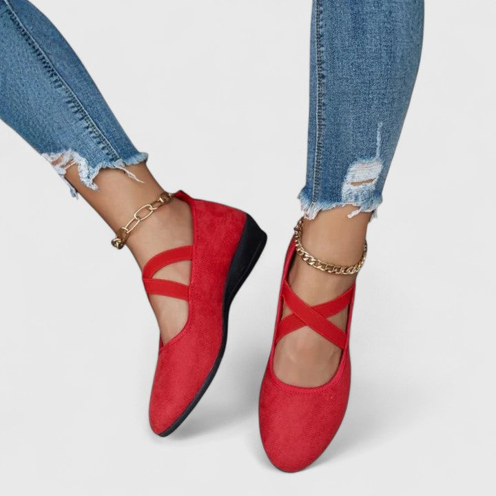 Women's Ankle Strap Ballet Flats