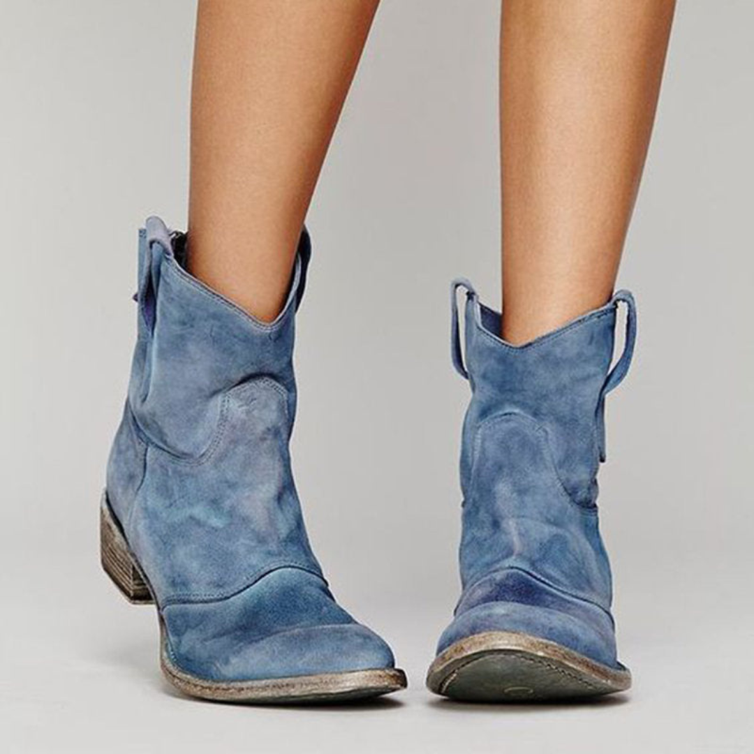 Women's Western Pull-Tab Ankle Boots