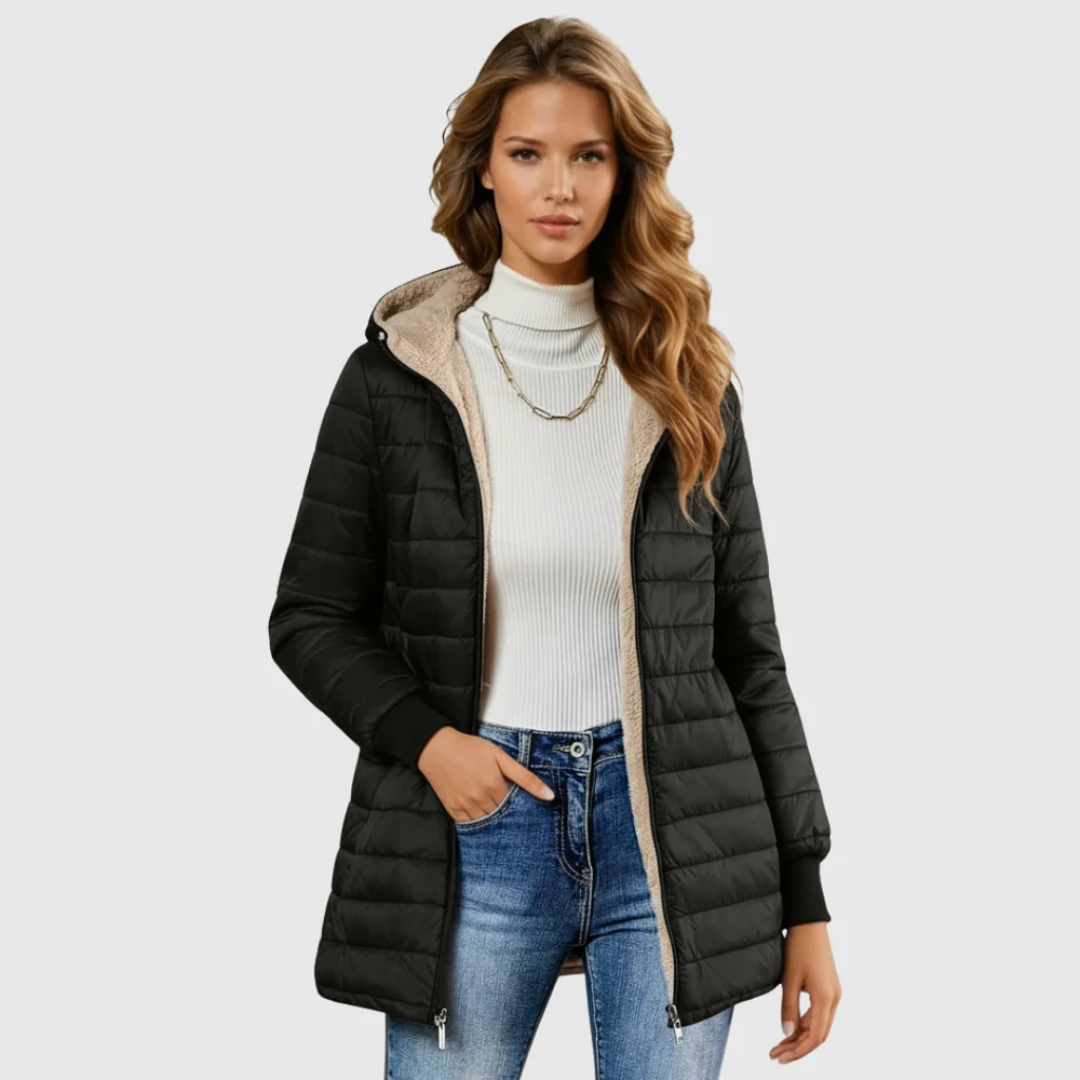 Women's Sherpa-Lined Winter Coat