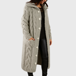 Women's Elegant Cosy Longline Coat
