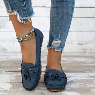 Women's Tassel Closed-Toe Loafers