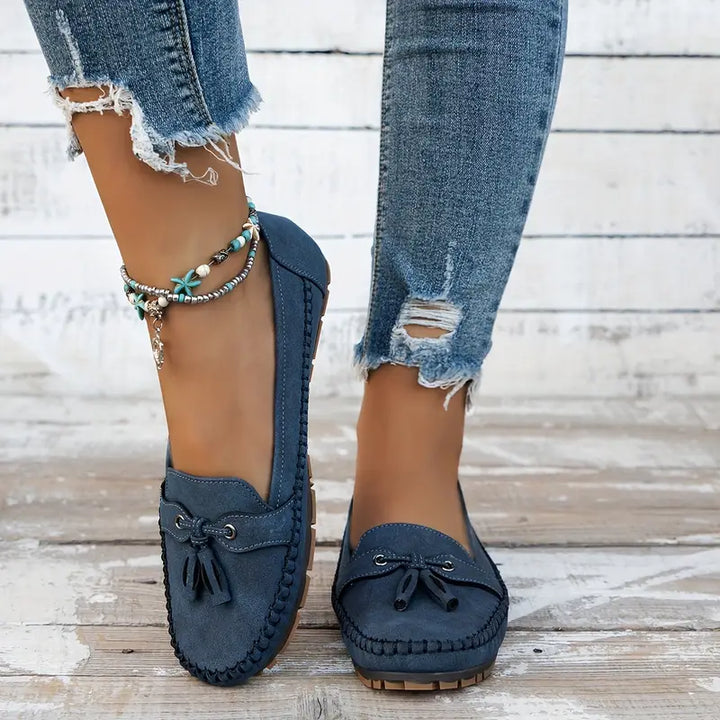 Women's Tassel Closed-Toe Loafers