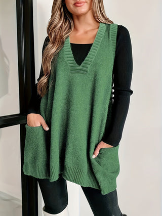 Women's Casual V-Neck Waistcoat