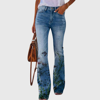 Women's Floral Print Wide-Leg Pants