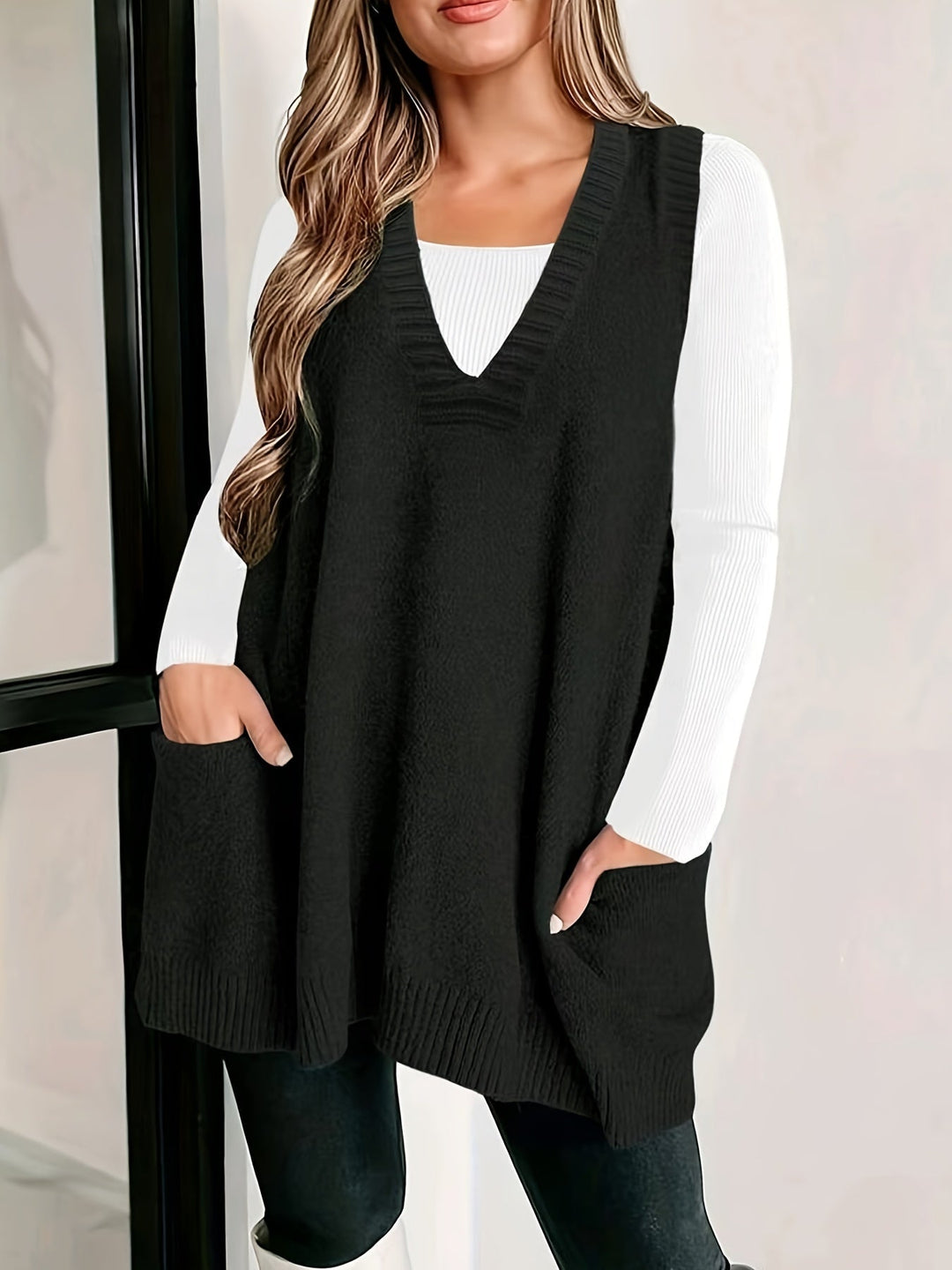 Women's Casual V-Neck Waistcoat