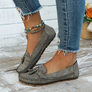 Women's Tassel Closed-Toe Loafers