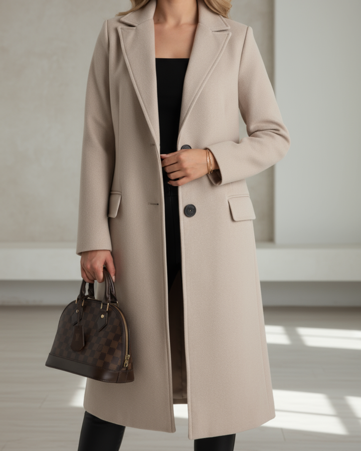 Women's Elegant Long Tailored Coat