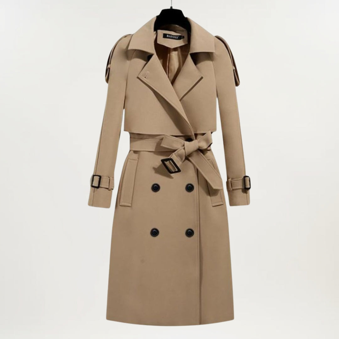 Women's Longline Belted Trench Coat