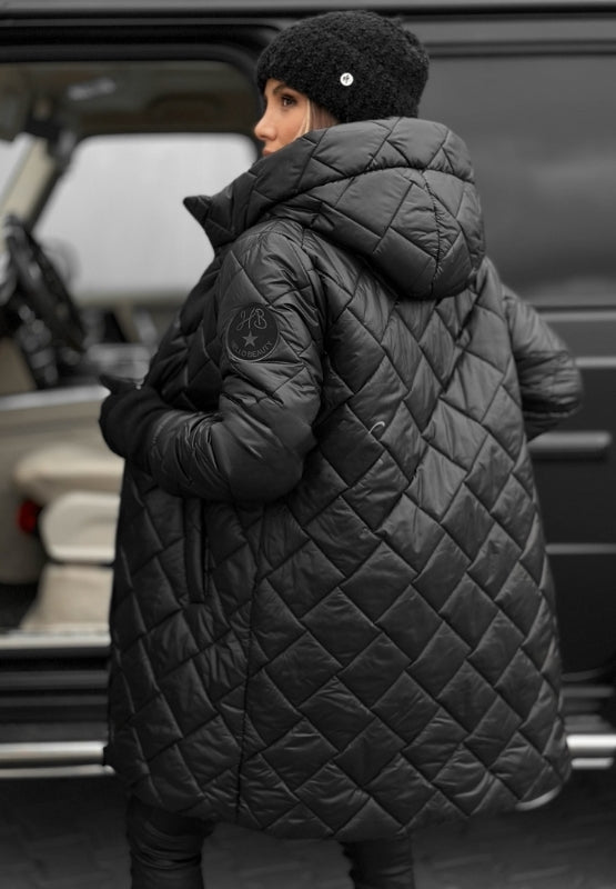 Women's Longline Quilted Puffer Coat