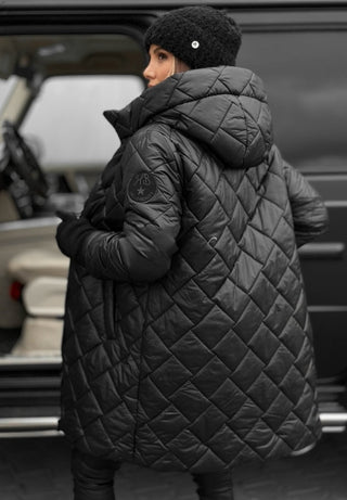 Women's Longline Quilted Puffer Coat