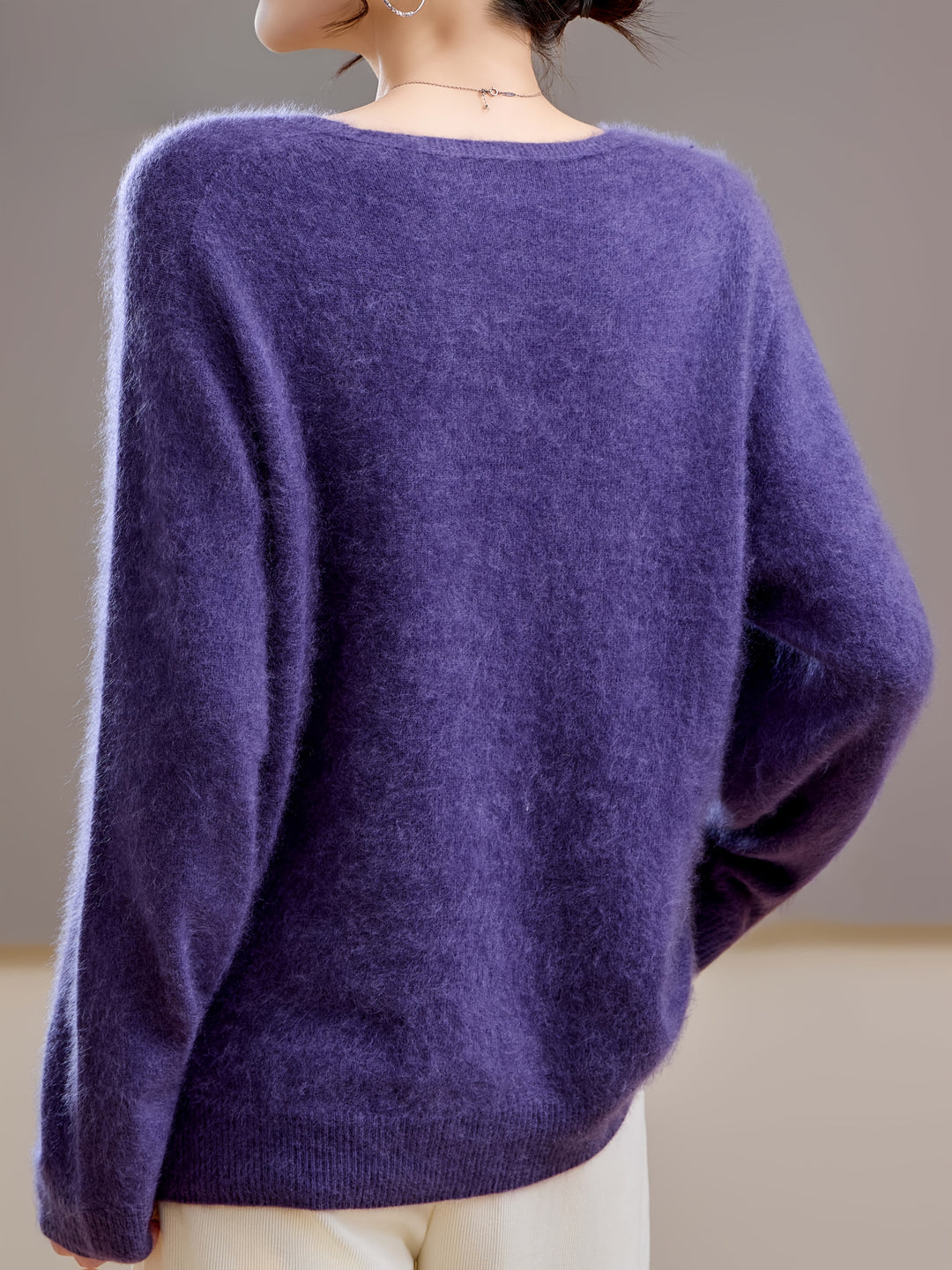 Women's Soft Knit V-Neck Sweater