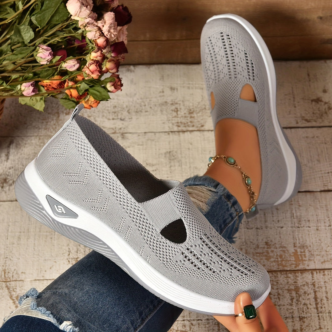 Women's Comfortable Perforated Slip-On Sneakers