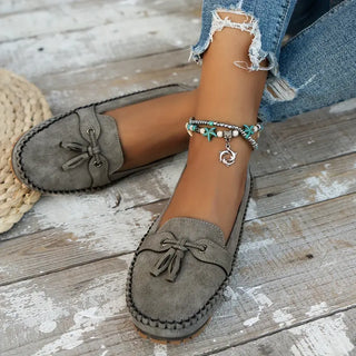 Women's Tassel Closed-Toe Loafers
