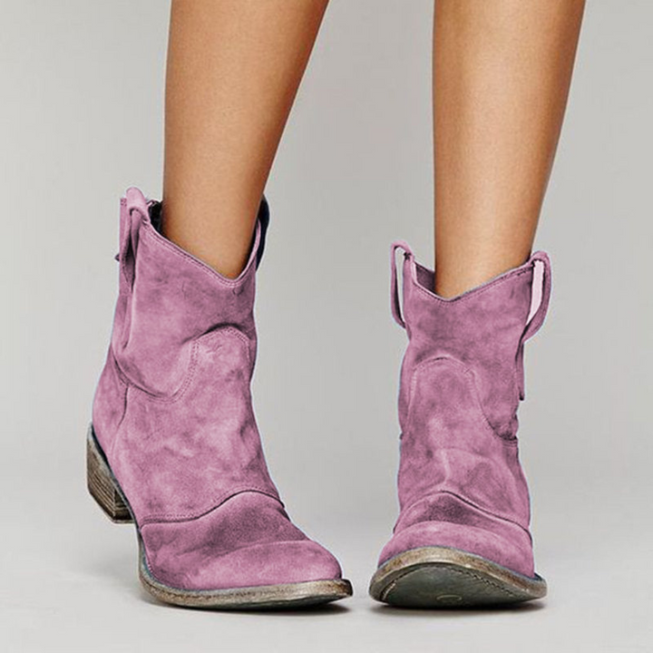 Women's Western Pull-Tab Ankle Boots