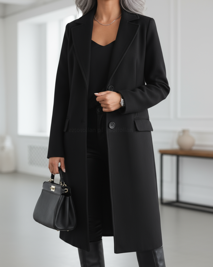 Women's Elegant Long Tailored Coat