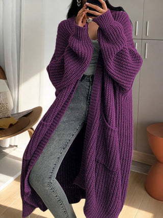 Women's Longline Duster Cardigan with Pockets