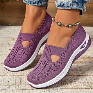 Women's Comfortable Perforated Slip-On Sneakers