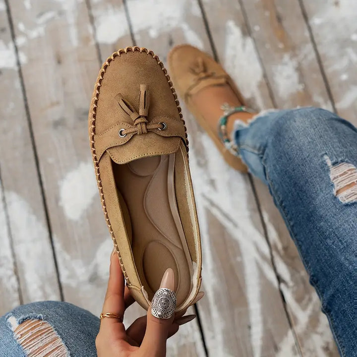 Women's Tassel Closed-Toe Loafers