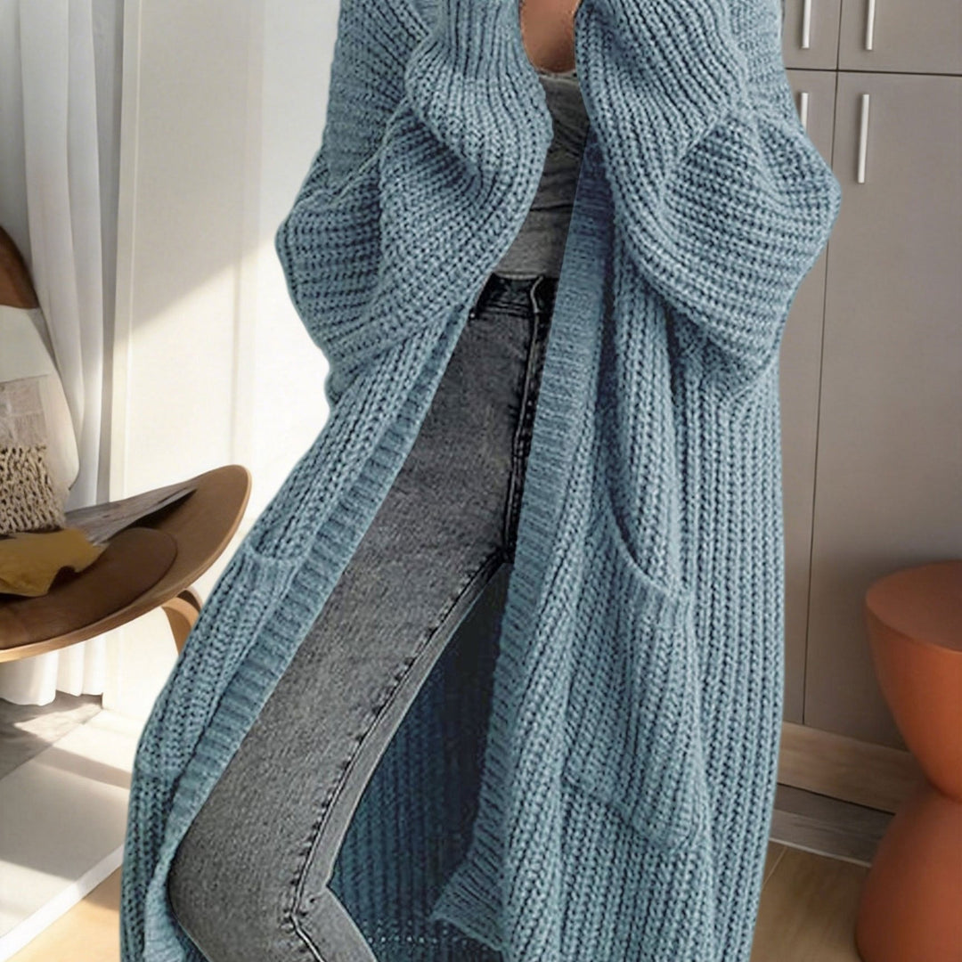 Women's Longline Duster Cardigan with Pockets