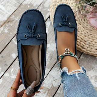 Women's Tassel Closed-Toe Loafers