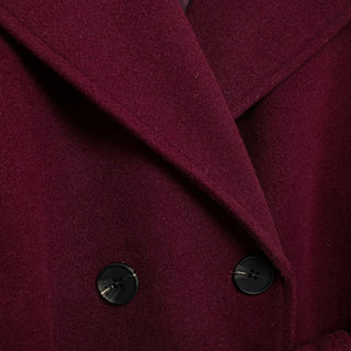 Women's Longline Maroon Overcoat