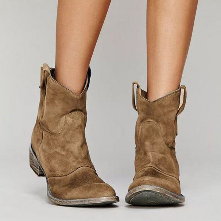 Women's Western Pull-Tab Ankle Boots