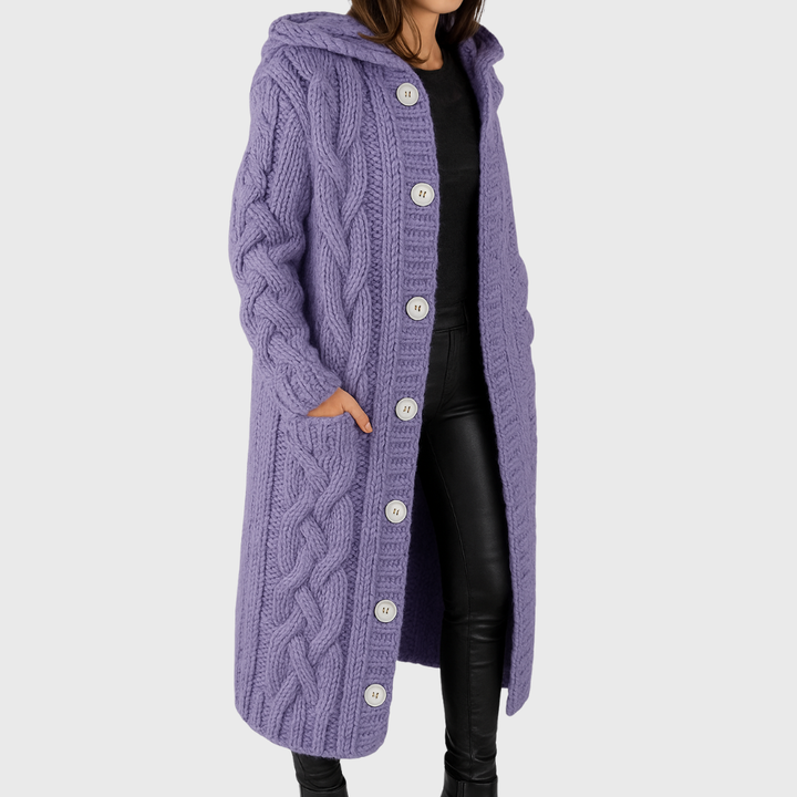 Women's Elegant Cosy Longline Coat