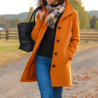 Women's Classic Button-Up Coat