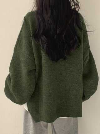 Women's Balloon Sleeve Crew Sweater