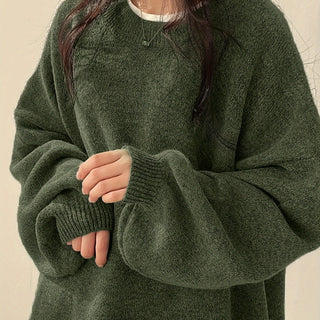 Women's Balloon Sleeve Crew Sweater