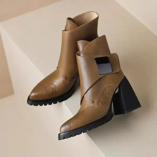 Women's Strap Buckle Ankle Boots