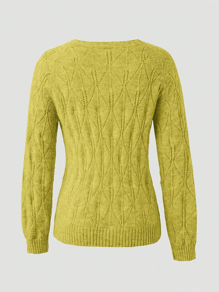 Women's Faux Mink Pearl-Effect Button Cardigan