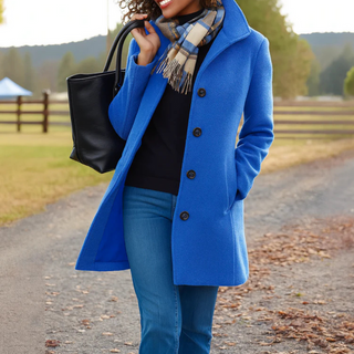 Women's Classic Button-Up Coat