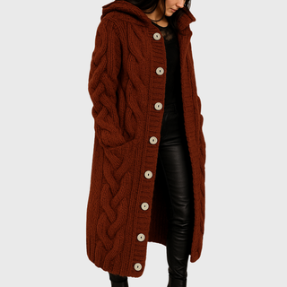 Women's Elegant Cosy Longline Coat