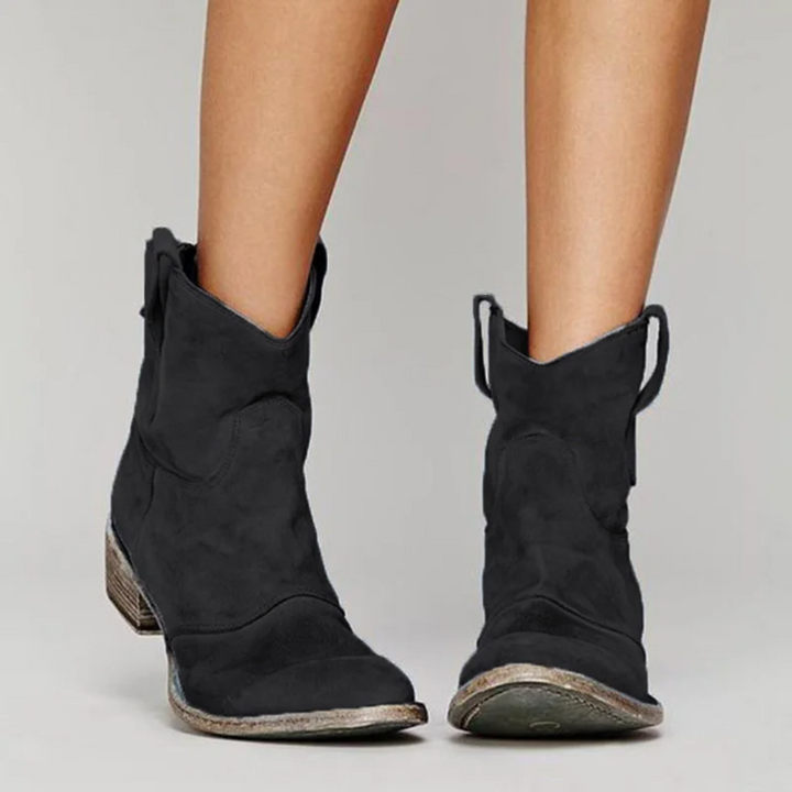 Women's Western Pull-Tab Ankle Boots