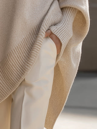Women's Oversized Cape Poncho Sweater