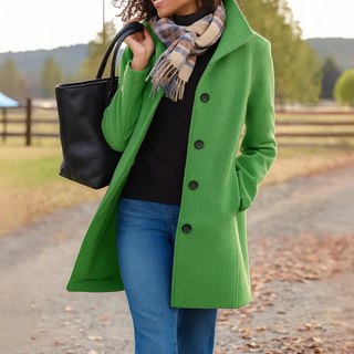 Women's Classic Button-Up Coat
