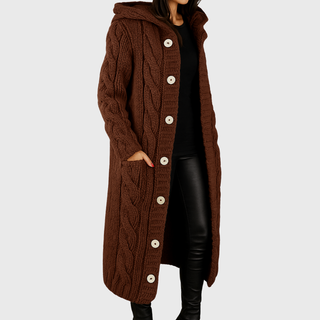 Women's Elegant Cosy Longline Coat